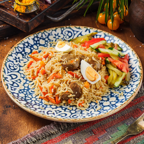 Плов по-узбекски (чайхански)