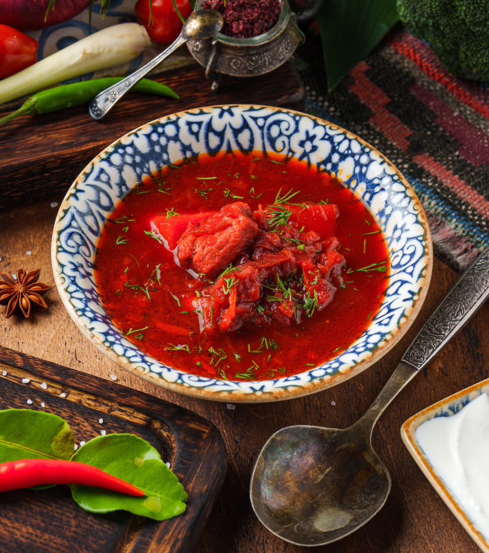 Борщ с телятиной