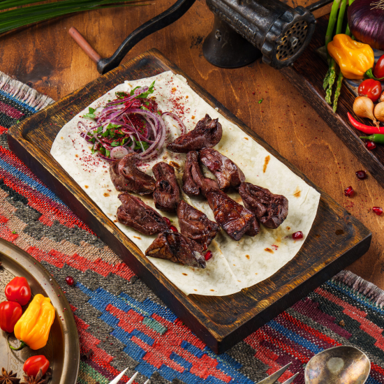 Шашлык из бараньего сердца