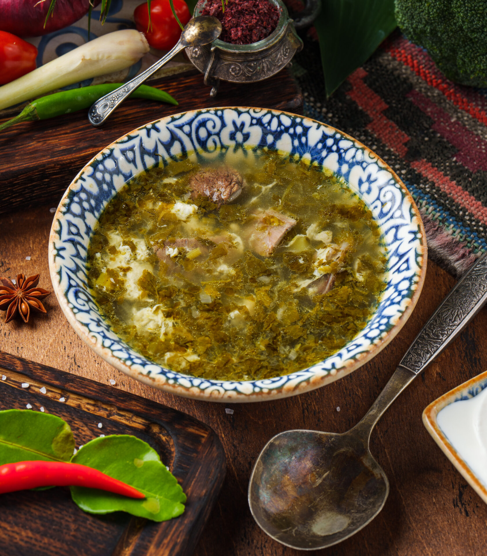 Щавелевый суп с телятиной