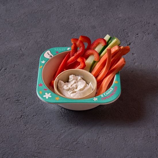 ДМ Овощные ломтики со сметанным соусом