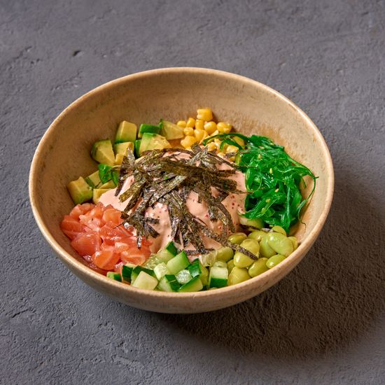 Поке с лососем