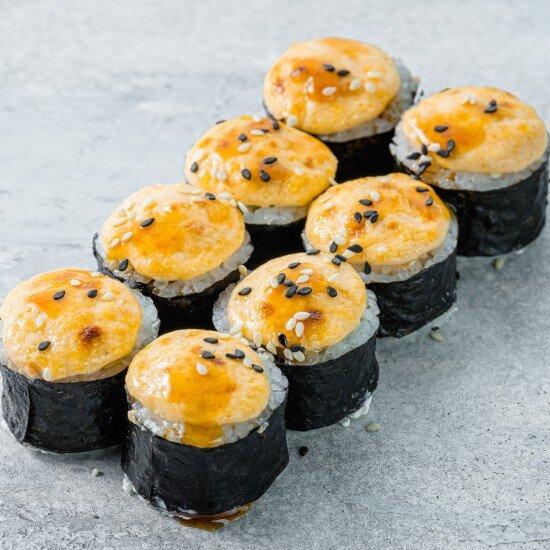 С окунем и соусом терияки