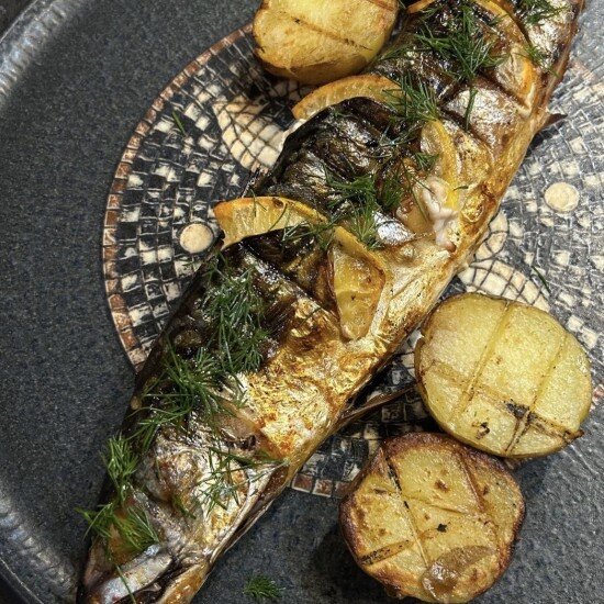 Скумбрия на мангале