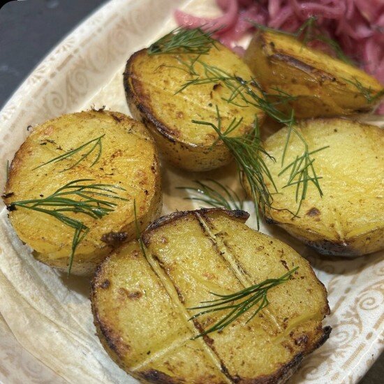 Картофель на мангале