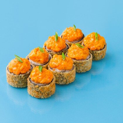 Жареный лосось спайси и сливочный сыр