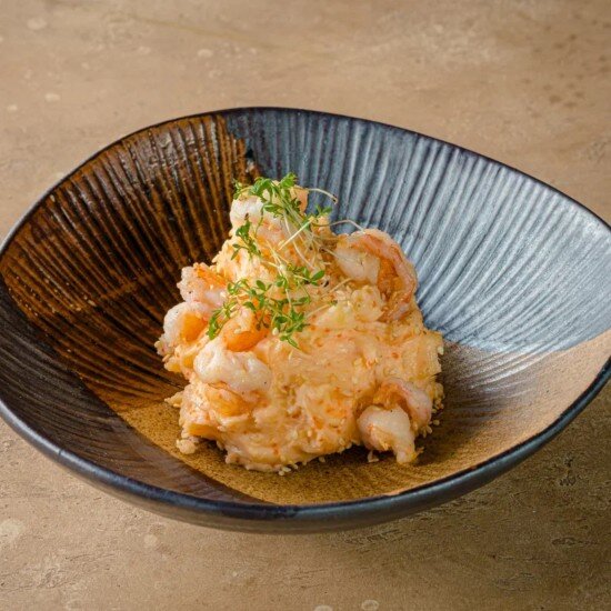 Японский картофельный с креветками