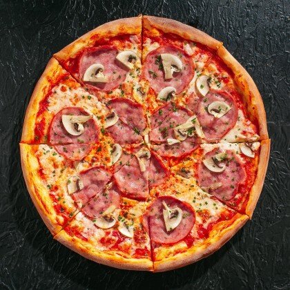 Пицца "Ветчина грибы"