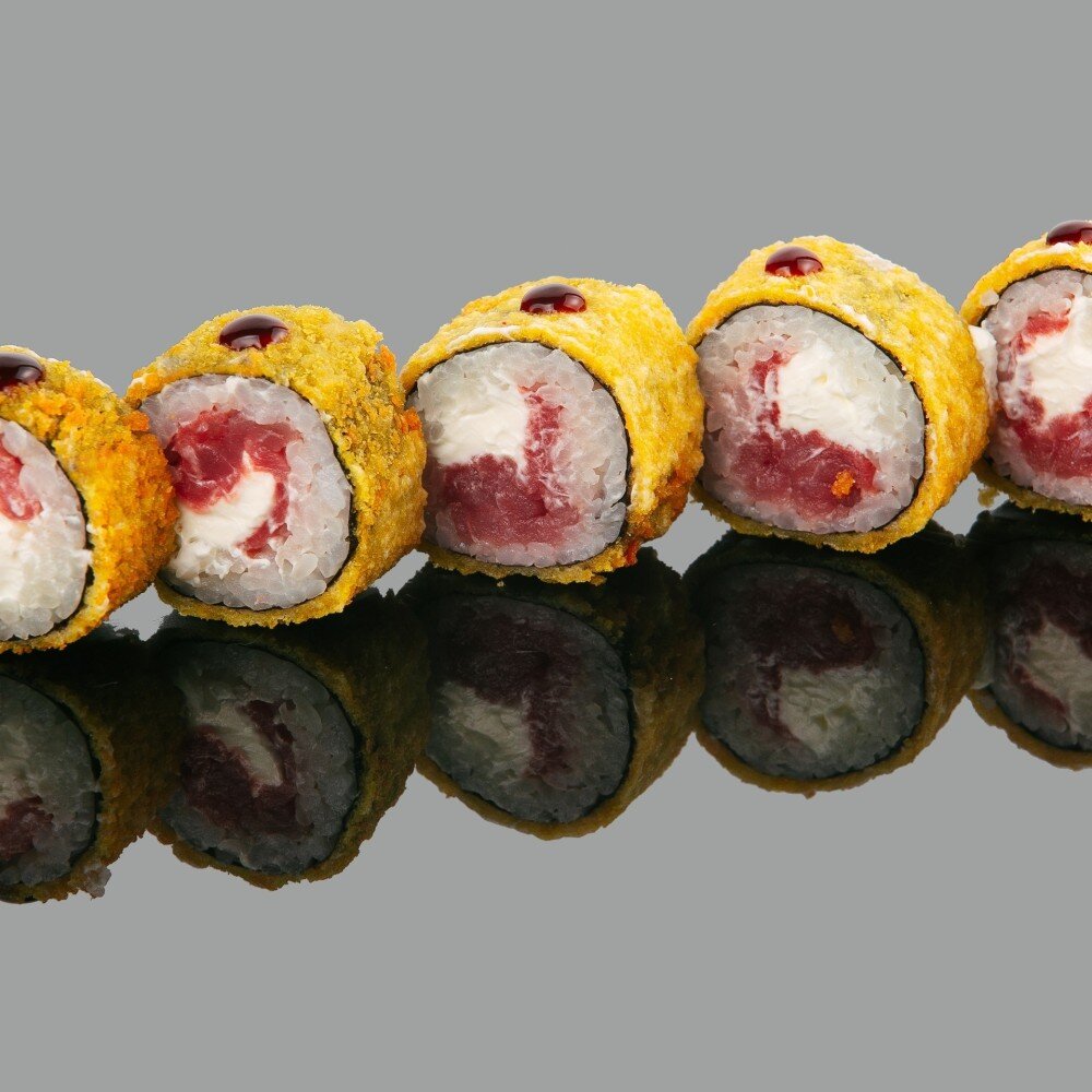 Темпура ролл "Тунец с соусом унаги"