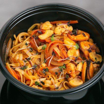 Удон с морепродуктами