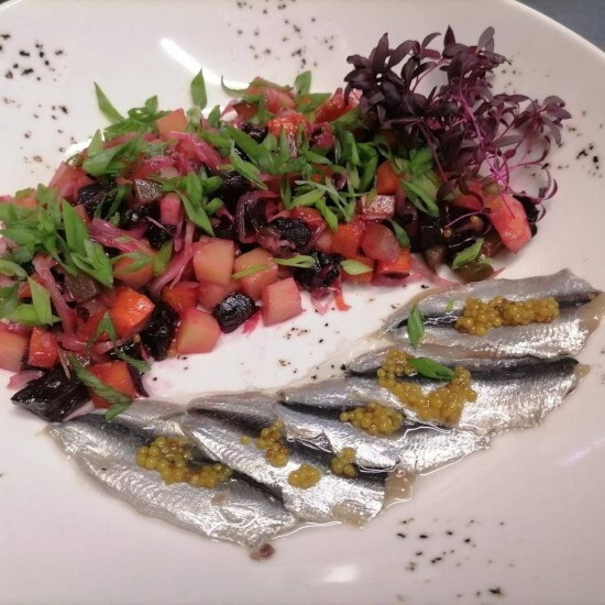 Винегред с пряной килькой