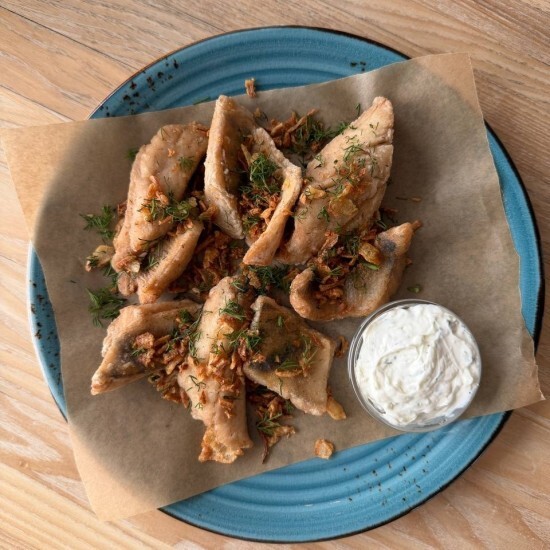 Окушки жареные с Дзадзыки