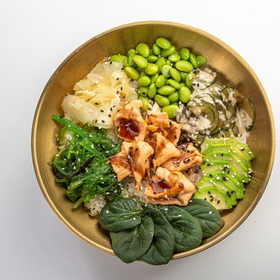 Поке с  лососем