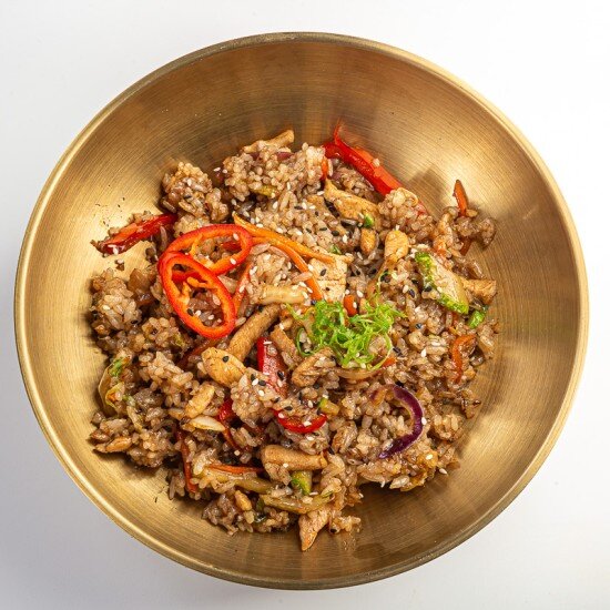 Тяхан с курицей