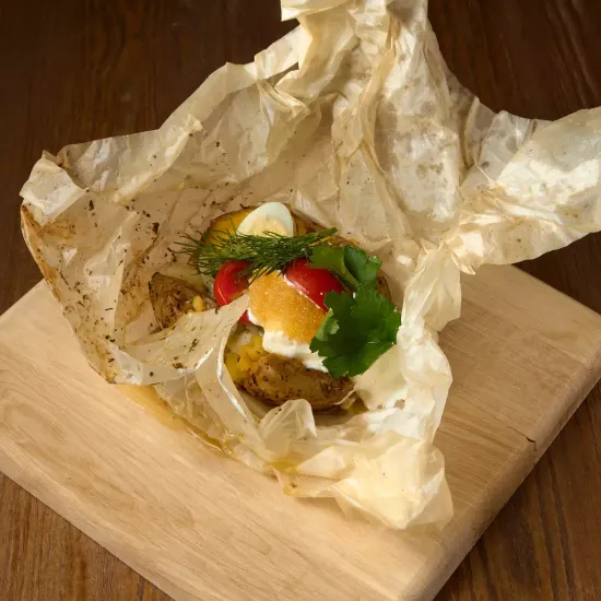 Егерьский мундир с икрой речной рыбы