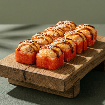 Запеченный с окунем и тунцом