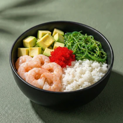 Поке с тигровыми креветками