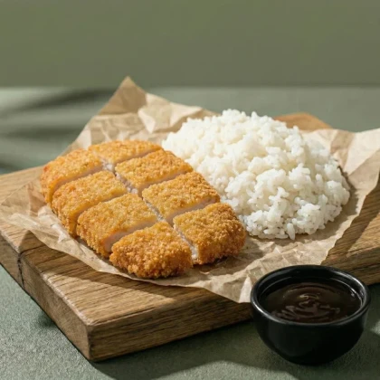 Детская курочка терияки с рисом