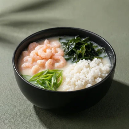 Сливочный суп с креветкой