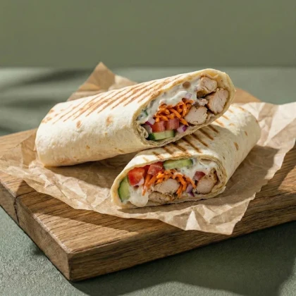 Шаверма классическая с морковкой по-корейски