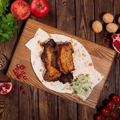 Шашлык из свиной корейки на кости