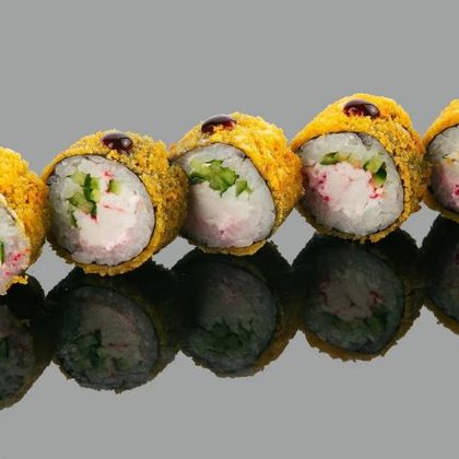 Темпура ролл "Краб с соусом унаги"