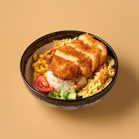 Боул с курицей кацу