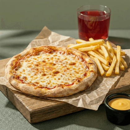 Фри с пиццей "Маргарита"