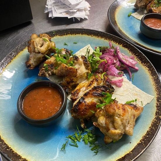 Крылья на мангале