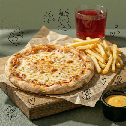 Фри с пиццей "Маргарита"