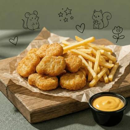 Фри с наггетсами