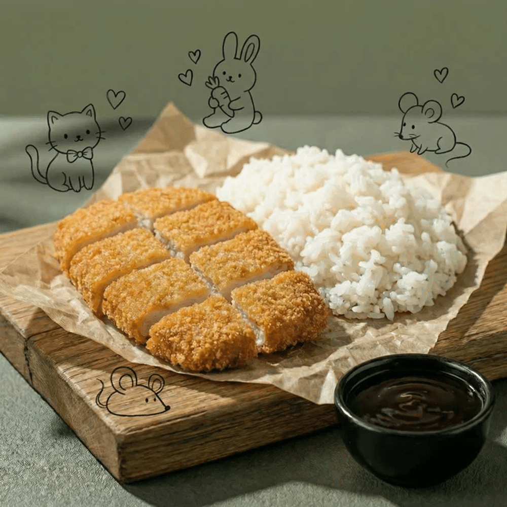  Детская курочка терияки с рисом