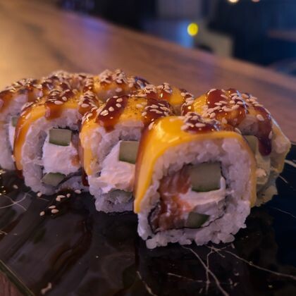 Гриль чиз с лососем