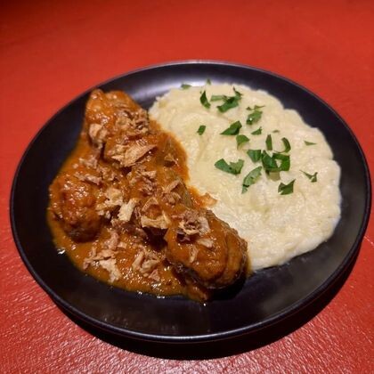 Тефтели с пюрешкой