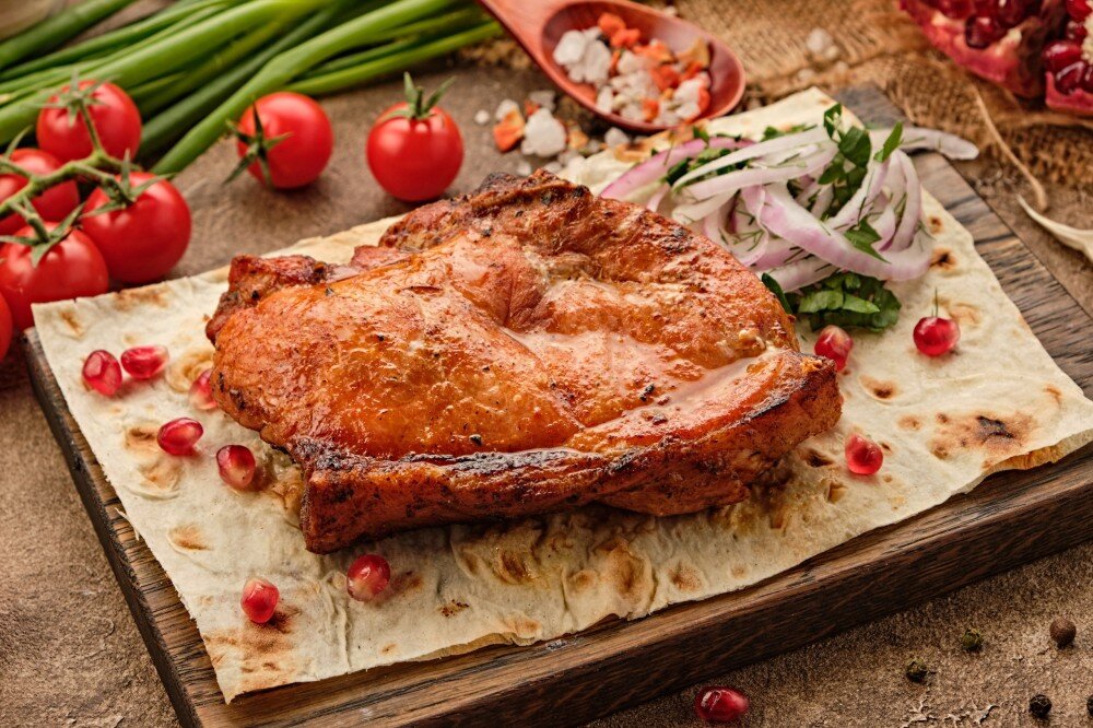 Шашлык из свиной корейки