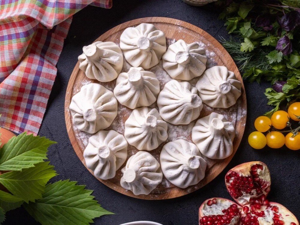 Хинкали по-грузински с сыром