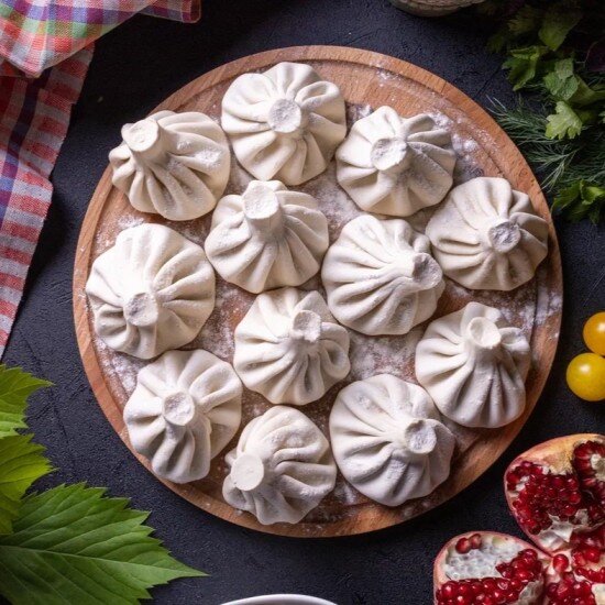 Хинкали по-грузински с сыром