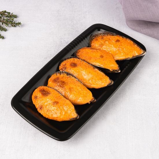 Запеченные мидии спайси