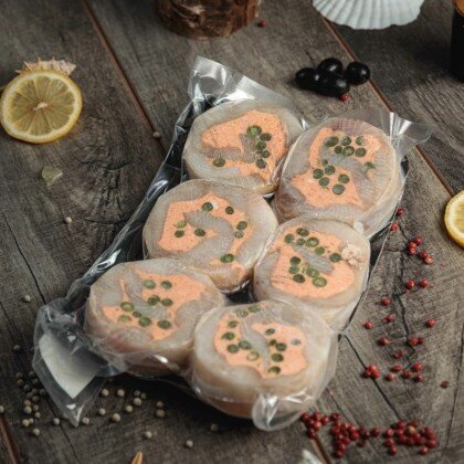 Рулет из палтуса