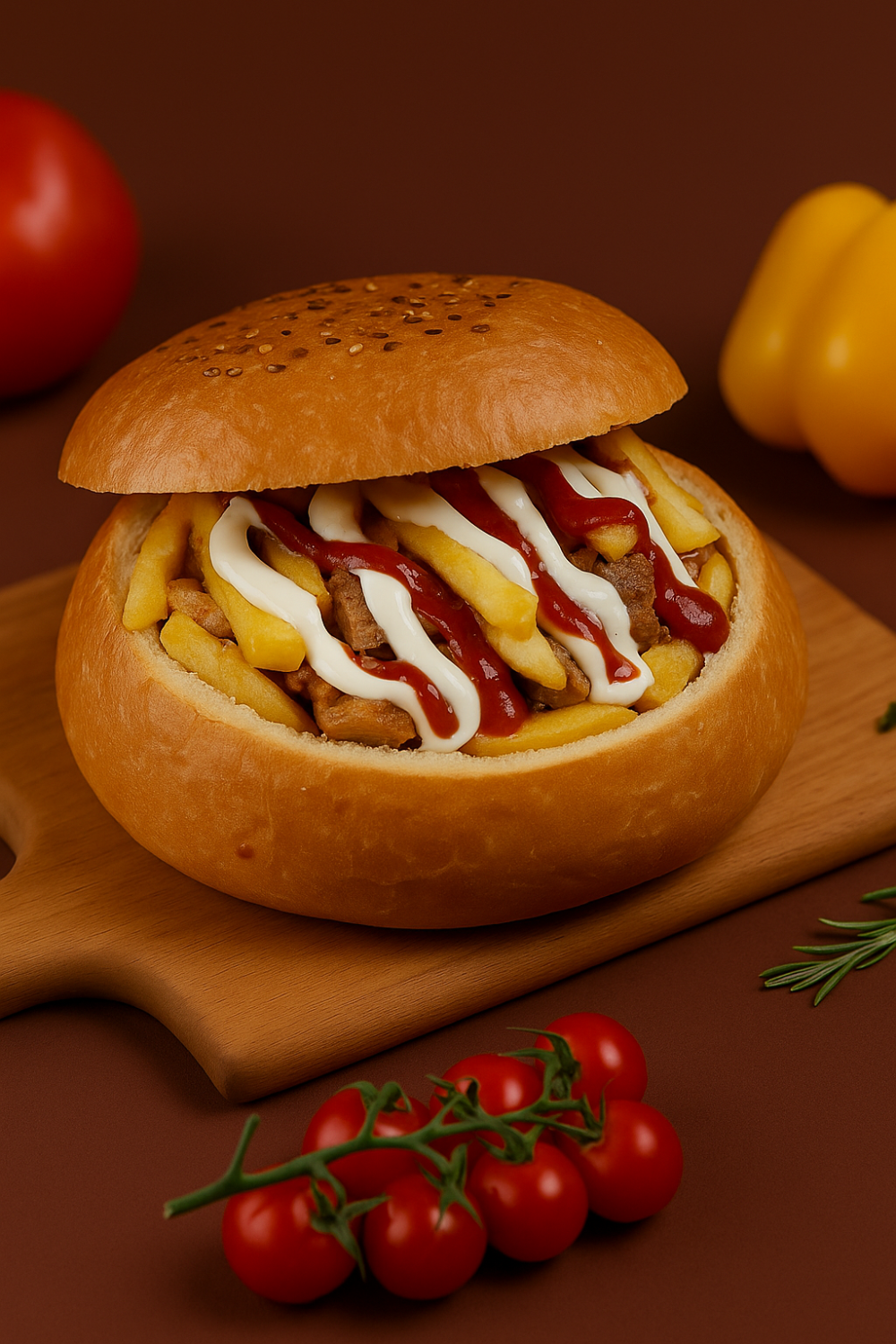 Шаурма по-арабски в булке