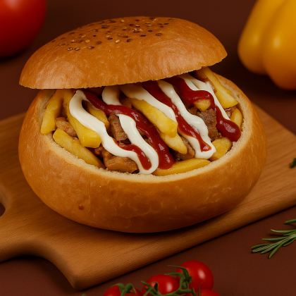 Шаурма по-арабски в булке