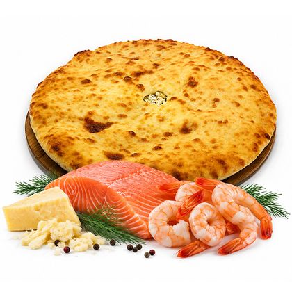 С СЁМГОЙ И КОРОЛЕВСКИМИ КРЕВЕТКАМИ