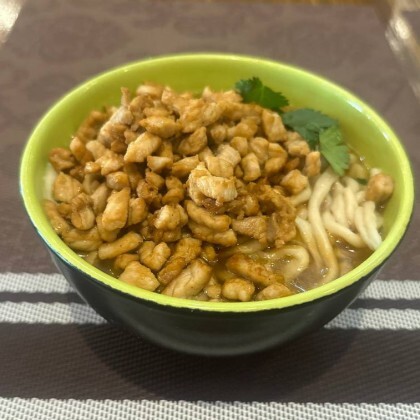 Острая лапша с фаршем