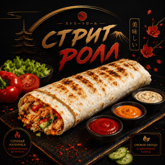 Стрит Шаурма со свининой