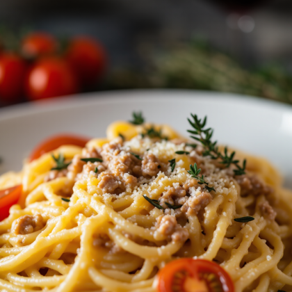 Спагетти 4 сыра