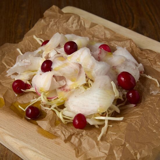 Строганина из муксуна