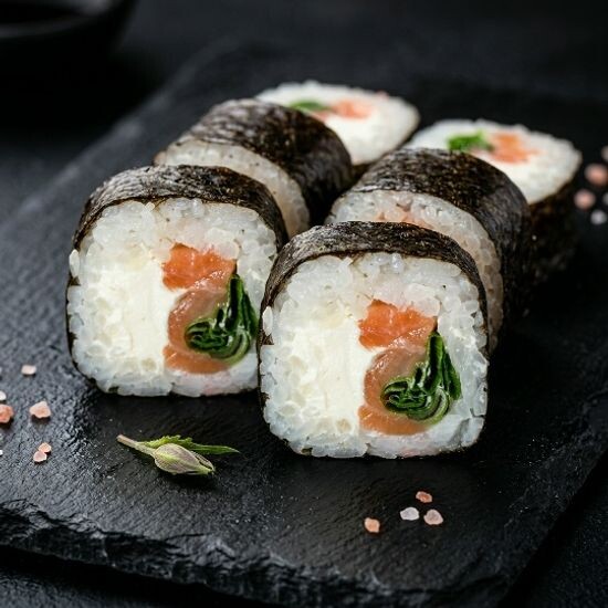 Сяке с лучком