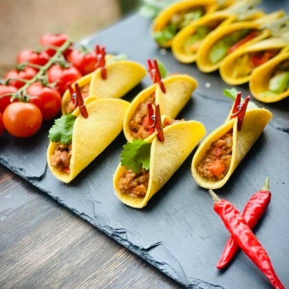 Мини-тако "Чили Кон Карне"