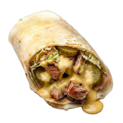 ШАУРМА МАКС СО СВИНИНОЙ НА СЫРНОМ СОУСЕ  FAT HOUSE
