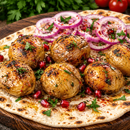 Молодая картошка с курдюком